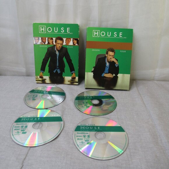 House MD DVD Set Season 4 Disc Slip Cover Medical Comedy TV Series - Picture 1 of 5